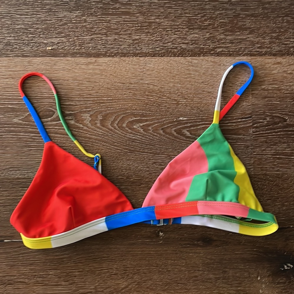 Mara Hoffman Mulitcolor Bikini Top SZ XL
